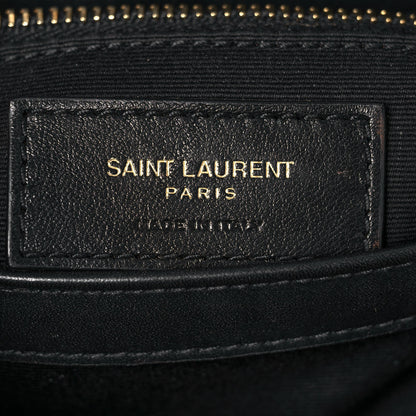 Saint Laurent Patent Y Quilted Monogram Toy Loulou Crossbody Bag Black 6 of 14