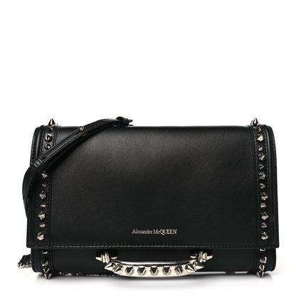 Alexander McQueen Calfskin Studded The Story Shoulder Bag Black 1 of 9