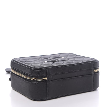 Chanel Caviar Quilted Medium CC Filigree Vanity Case Black 4 of 11