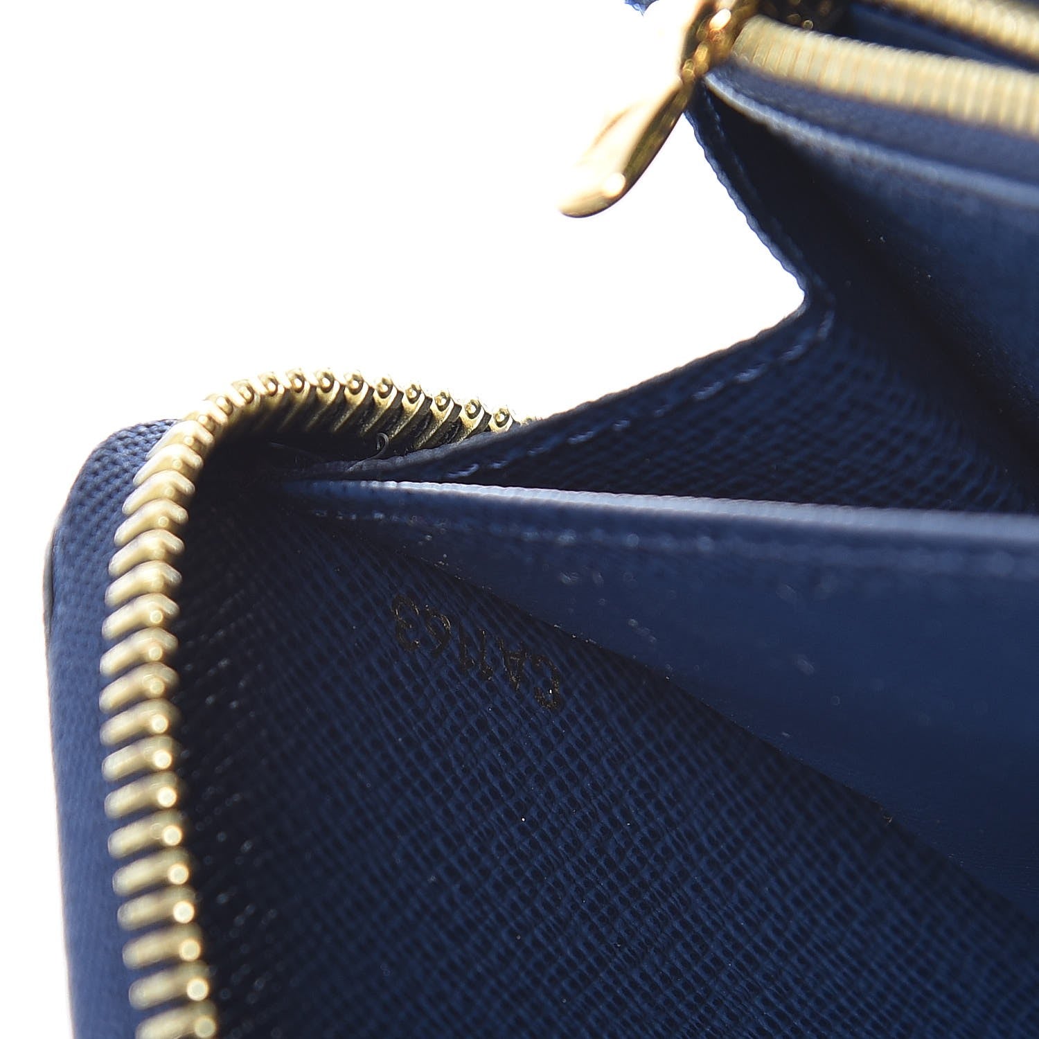Louis Vuitton Damier Paillettes Zippy Wallet Blue 7 of 9