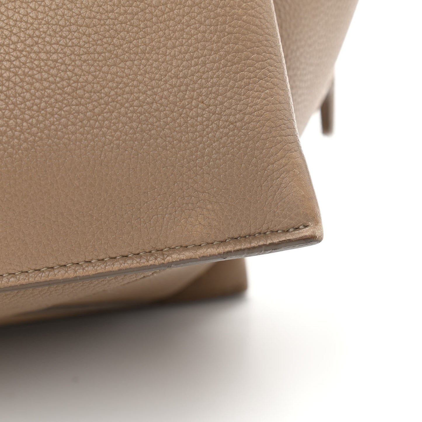Baby Grained Calfskin Small Tri-Fold Bag Light Taupe