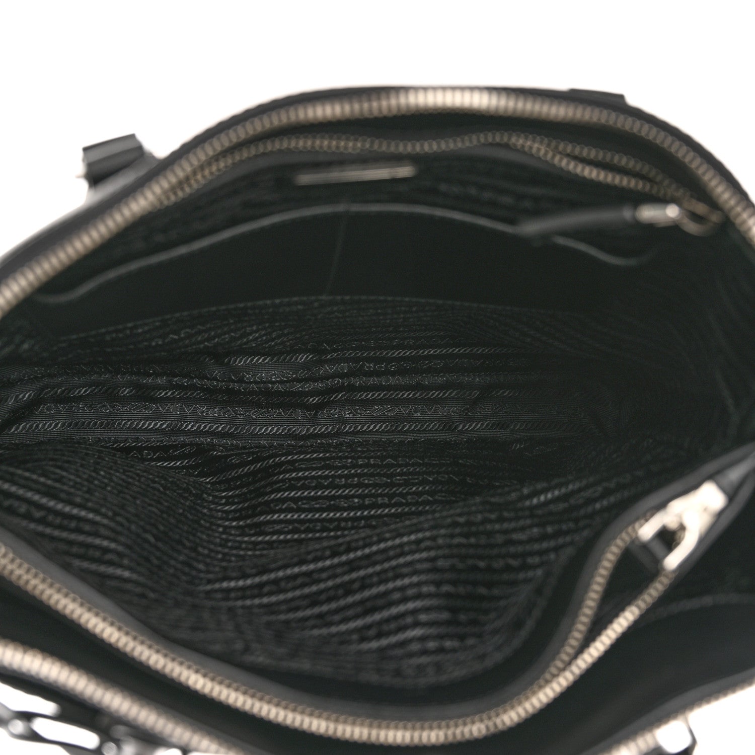 Prada Saffiano Travel Tote Black 4 of 10