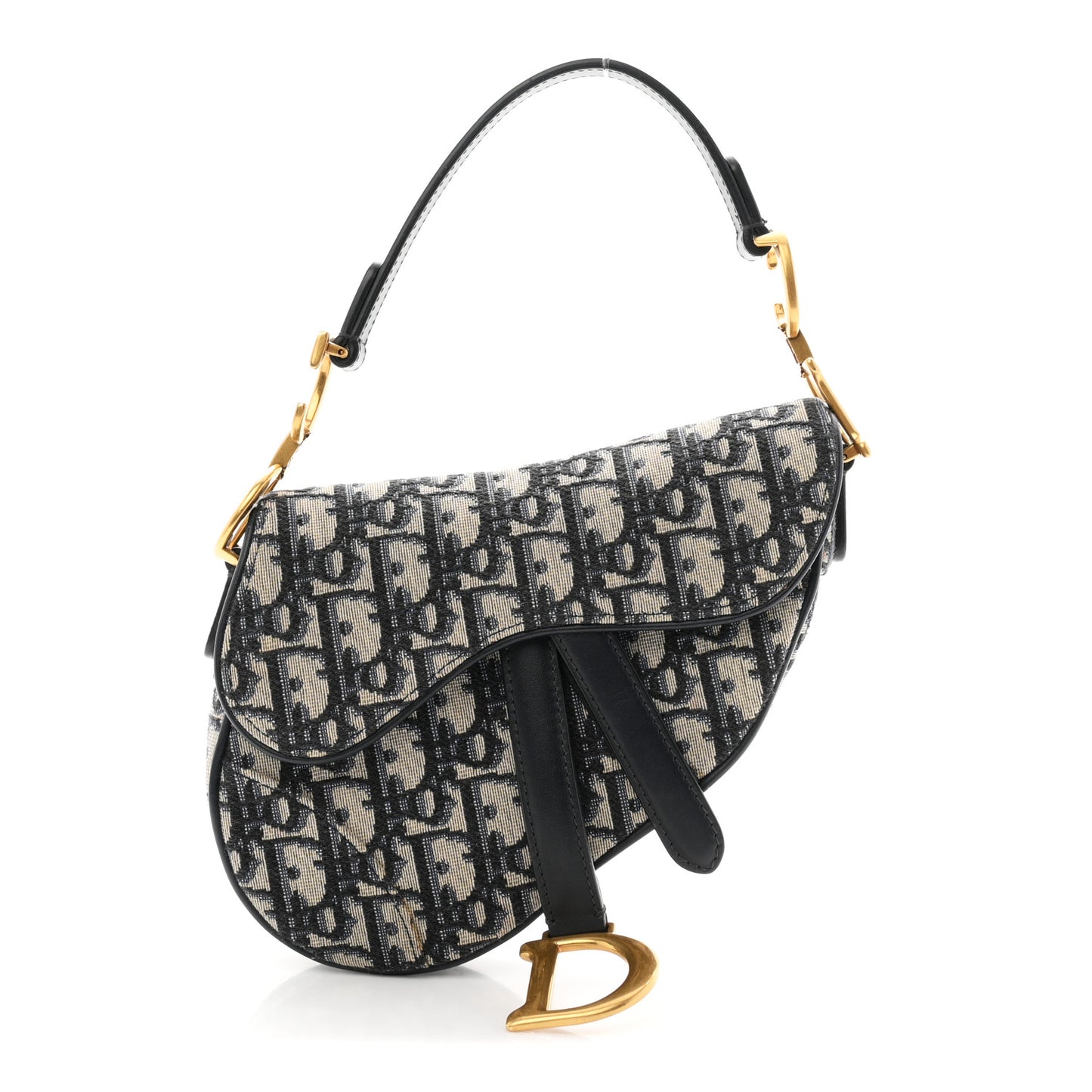 Oblique Mini Saddle Bag Blue