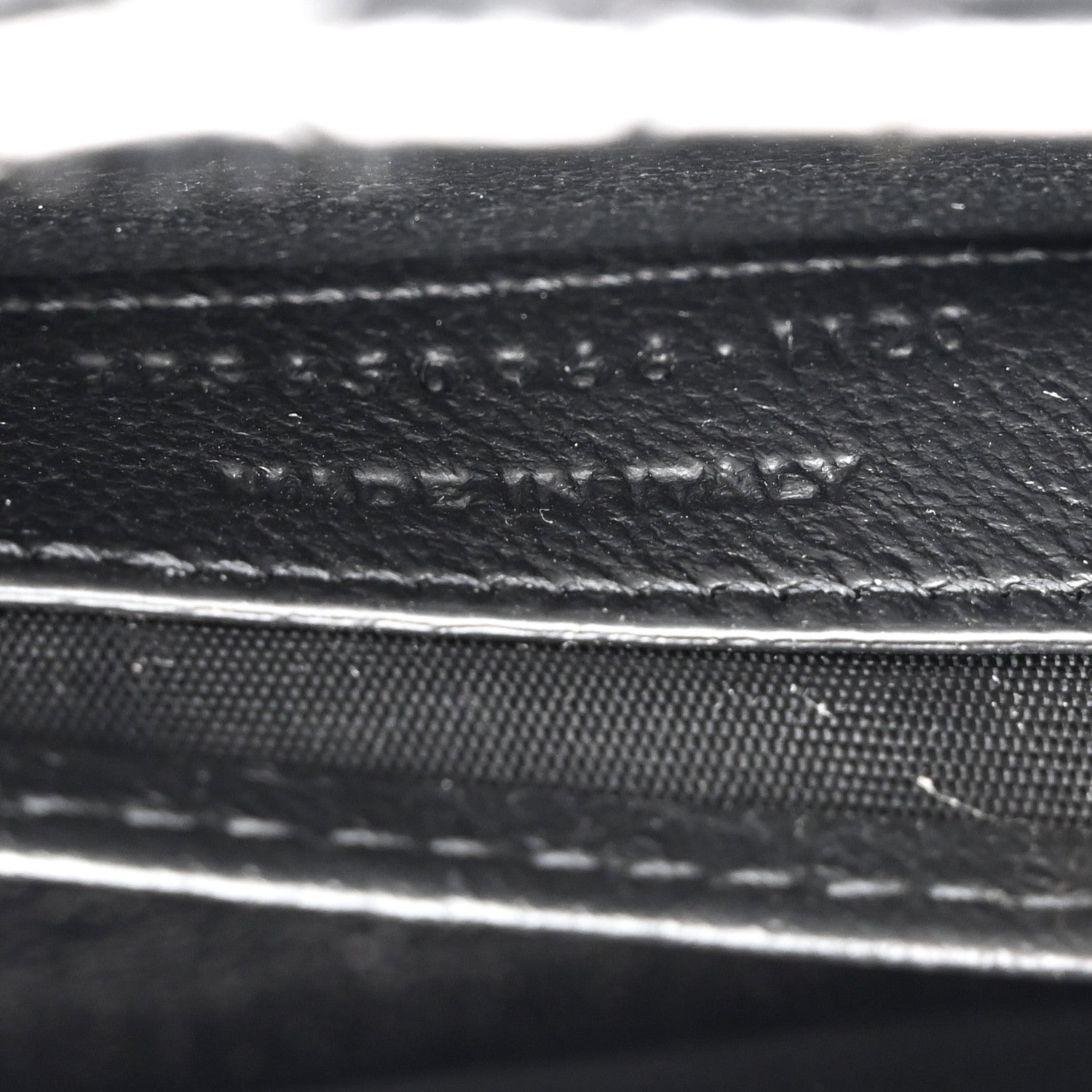 Saint Laurent Calfskin Crocodile Embossed Monogram Kate Belt Bag Black 8 of 9