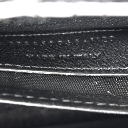 Saint Laurent Calfskin Crocodile Embossed Monogram Kate Belt Bag Black 8 of 9