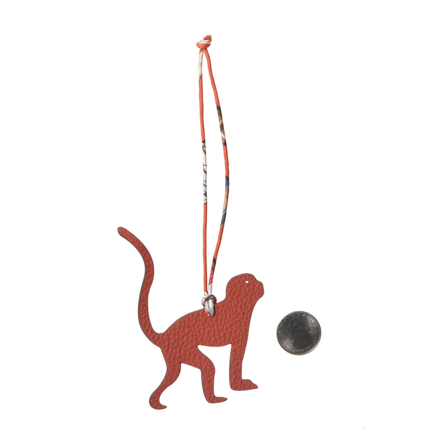 Togo Epsom Petit H Monkey Bag Charm Bleu Paradis Sanguine