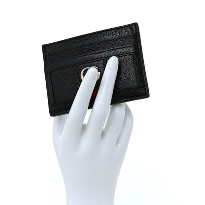 Gucci Calfskin Web GG Ophidia Card Holder Black 2 of 6