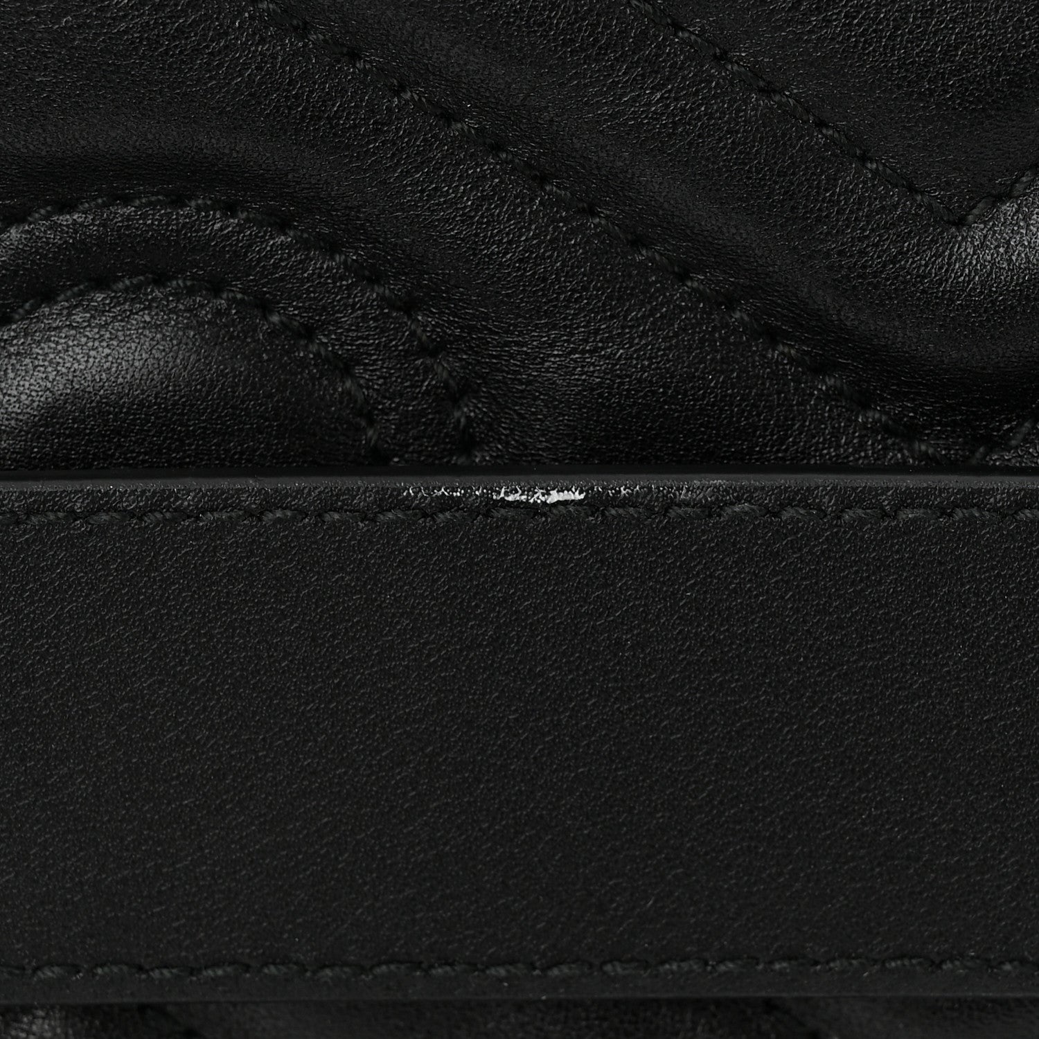 Gucci Calfskin Matelasse GG Marmont Belt Bag 85 34 Black 12 of 14