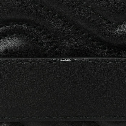 Gucci Calfskin Matelasse GG Marmont Belt Bag 85 34 Black 12 of 14