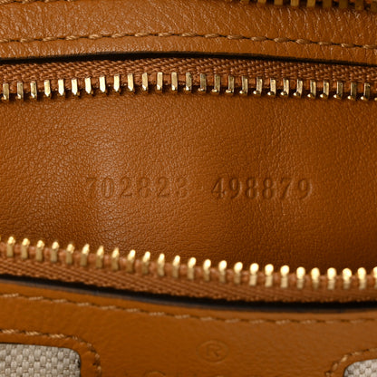Gucci Aria Calfskin Web Large Attache Shoulder Bag Dark Orange 7 of 10