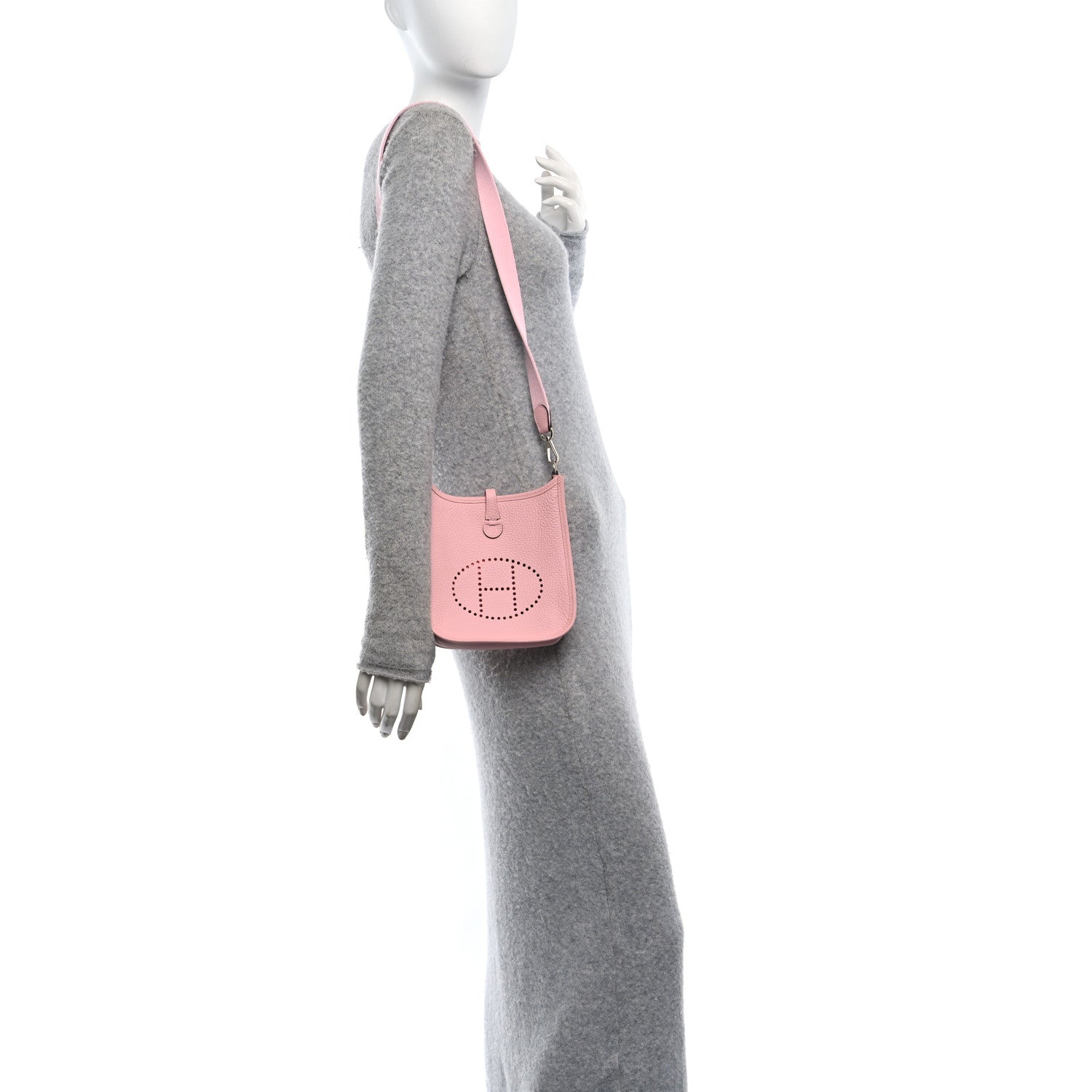 Hermes Taurillon Clemence Evelyne TPM Rose Sakura 2 of 10
