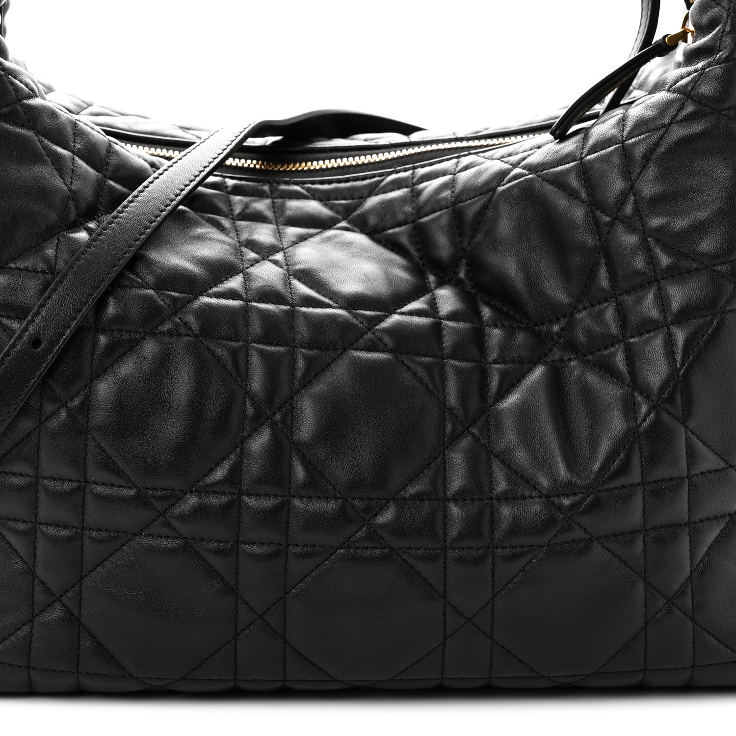 Christian Dior Lambskin Macrocannage Large D-Dream Bag Black 8 of 11
