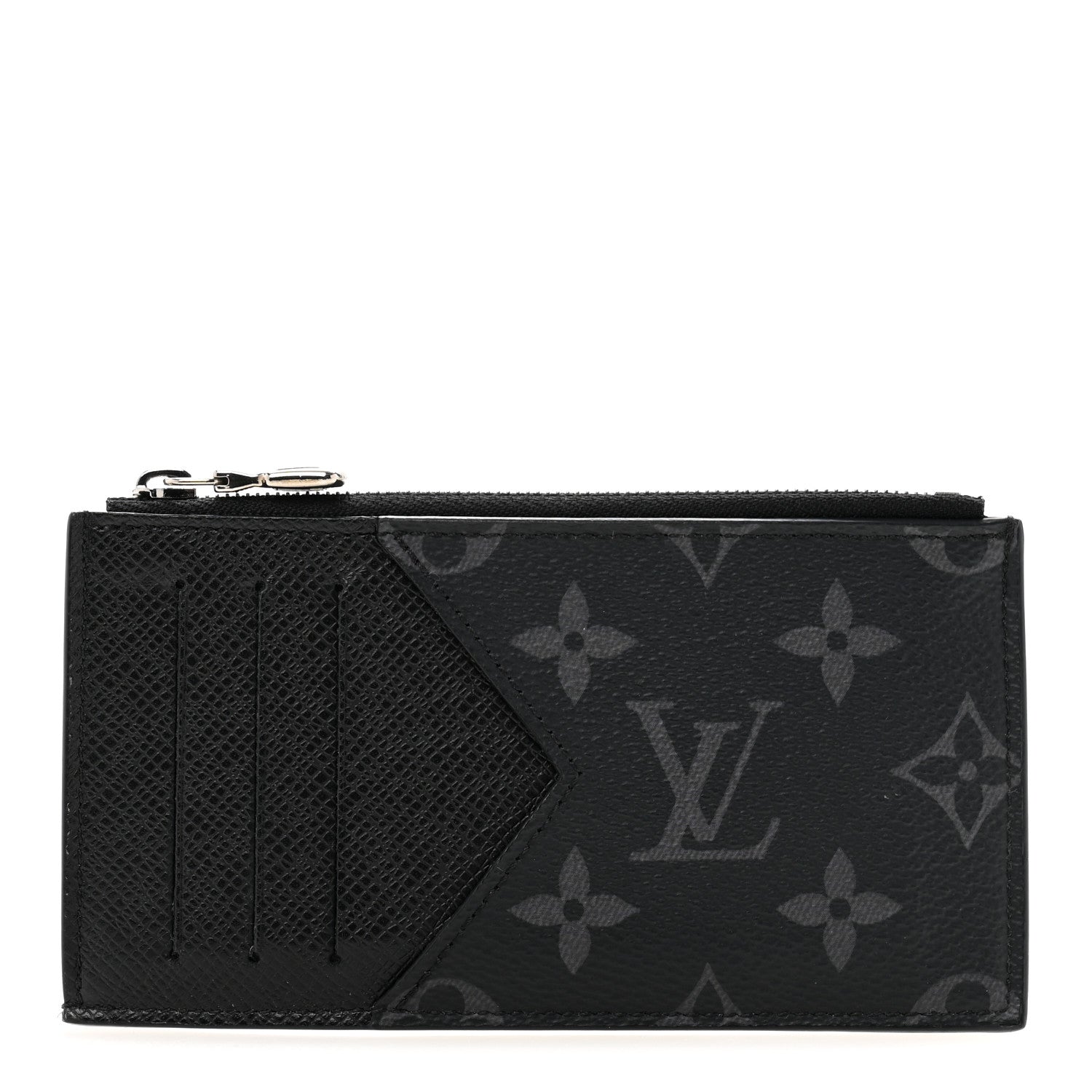 Louis Vuitton Monogram Eclipse Taiga Coin Card Holder 1 of 10