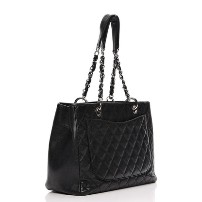 Chanel Caviar Quilted Grand Shopping Tote GST Black 3 of 11
