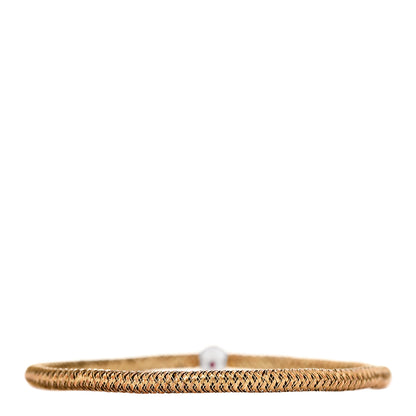 Roberto Coin 18K Yellow White Gold Diamond Primavera Bracelet 3 of 4