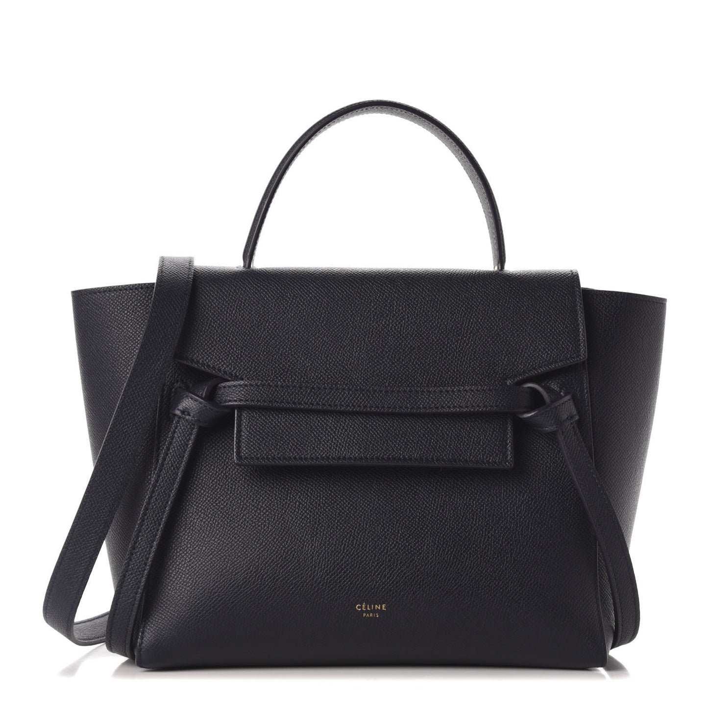 Baby Grained Calfskin Micro Belt Bag Midnight