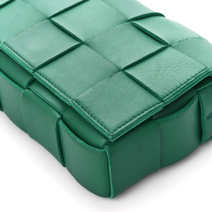 Bottega Veneta Lambskin Maxi Intrecciato Cassette Crossbody Bag Racing Green 11 of 12