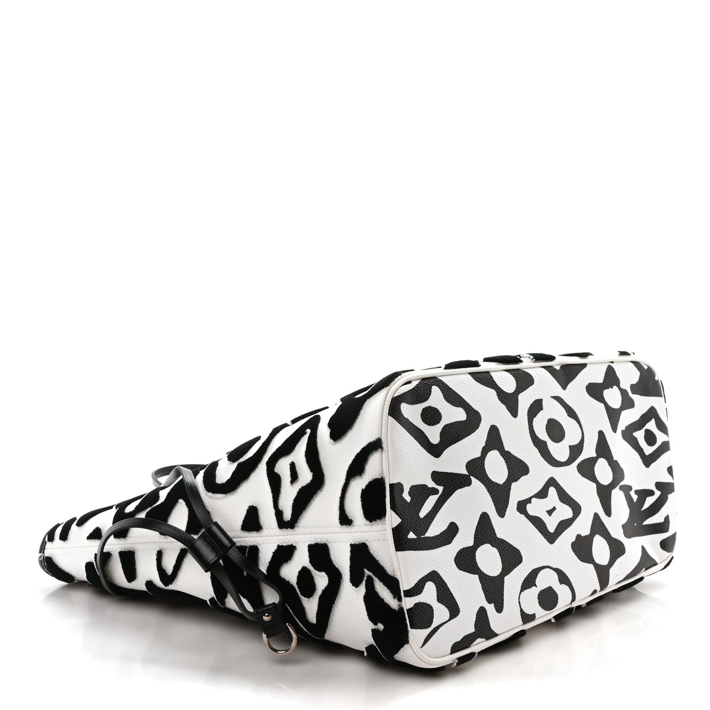X UF Tufted Monogram Neverfull MM Black White