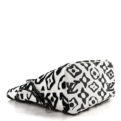 Louis Vuitton X UF Tufted Monogram Neverfull MM Black White 5 of 10