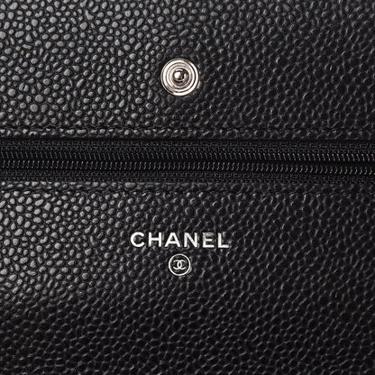 Chanel Caviar Quilted Wallet On Chain WOC Black 6 of 11