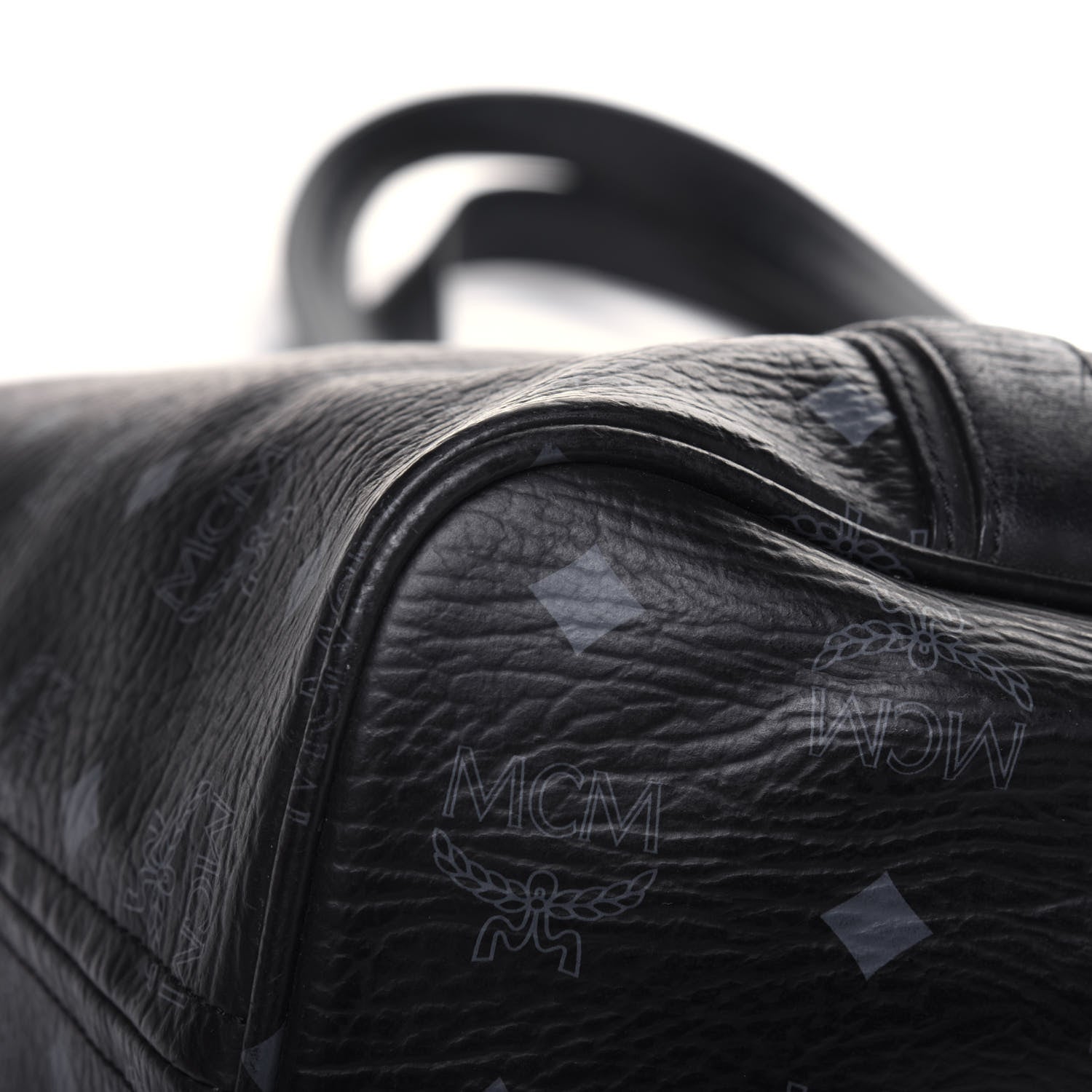 MCM Visetos Shopping Tote Black 15 of 29