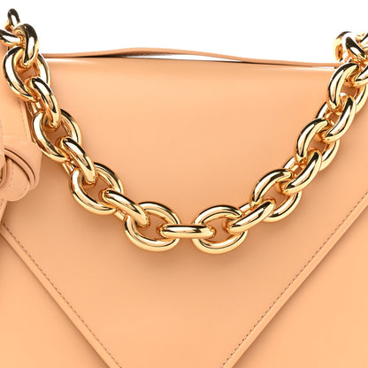 Bottega Veneta Calfskin Mount Envelope Bag Almond 7 of 9