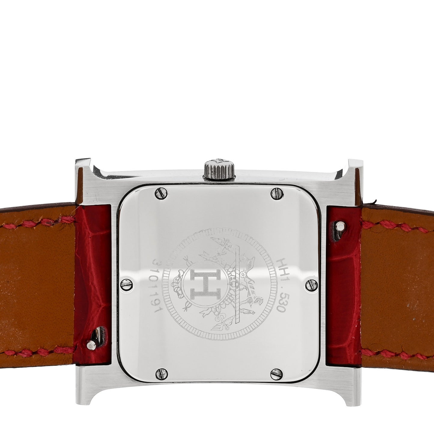 Stainless Steel Alligator Diamond Bezel Mother of Pearl 26mm Heure H Hour Quartz Watch Braise