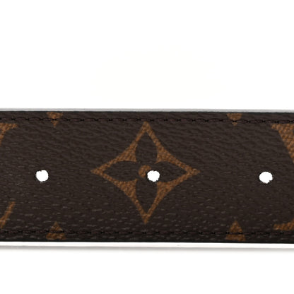 Louis Vuitton Calfskin Monogram 30mm LV Initiales Reversible Belt 85 34 Black 5 of 8