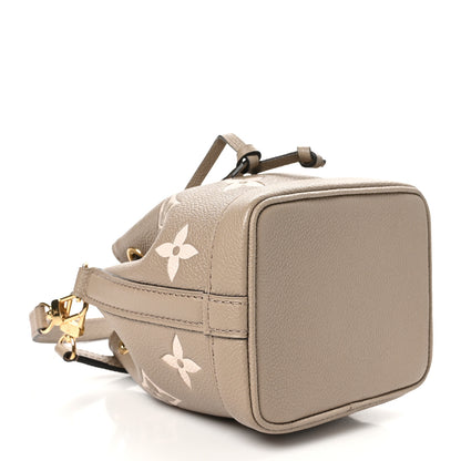 Louis Vuitton Empreinte Monogram Giant Nano Noe Tourterelle Creme 4 of 9