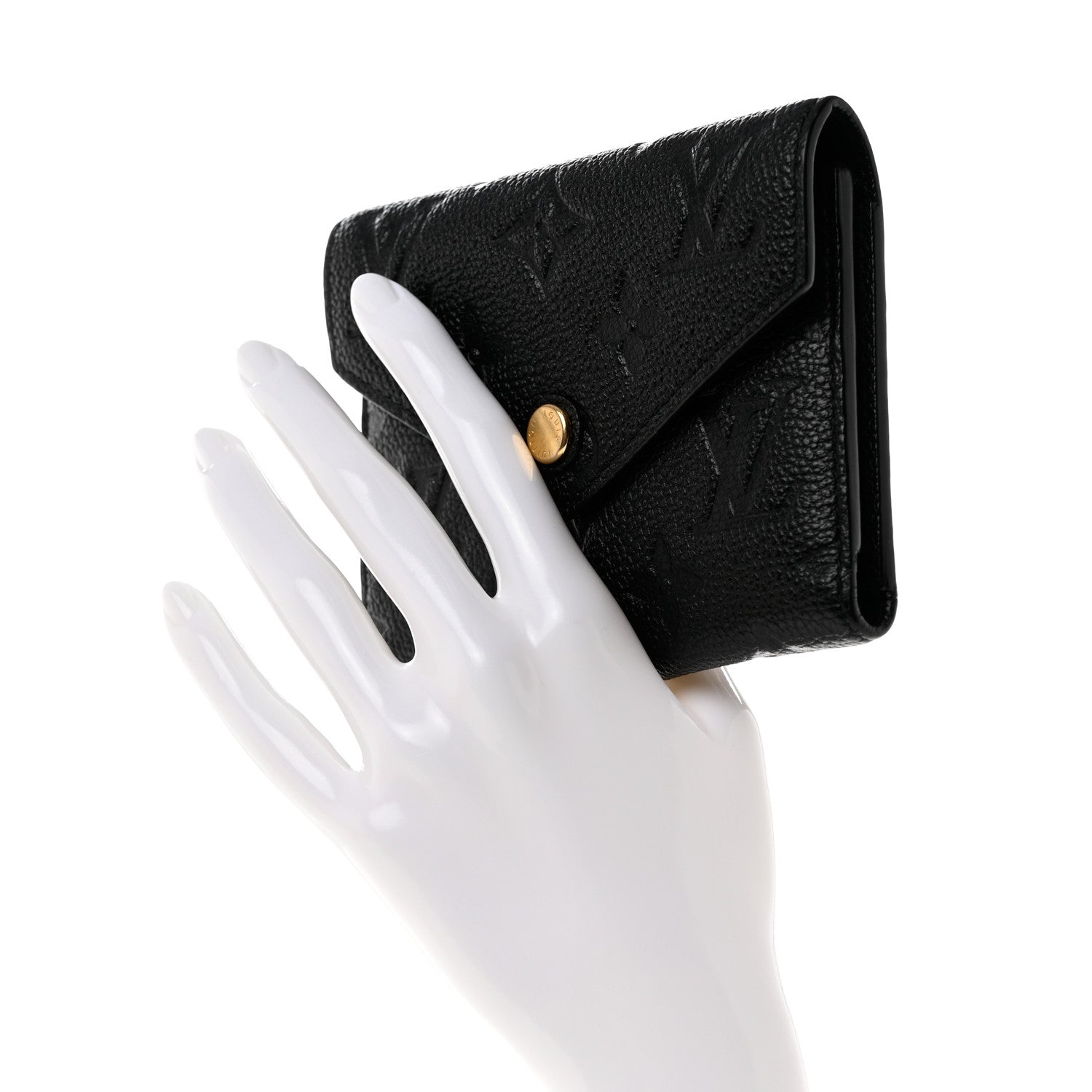 Louis Vuitton Empreinte Victorine Wallet Black 2 of 10