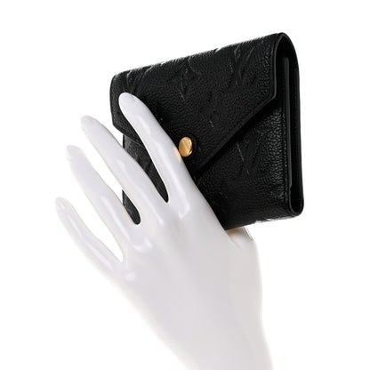 Louis Vuitton Empreinte Victorine Wallet Black 2 of 10