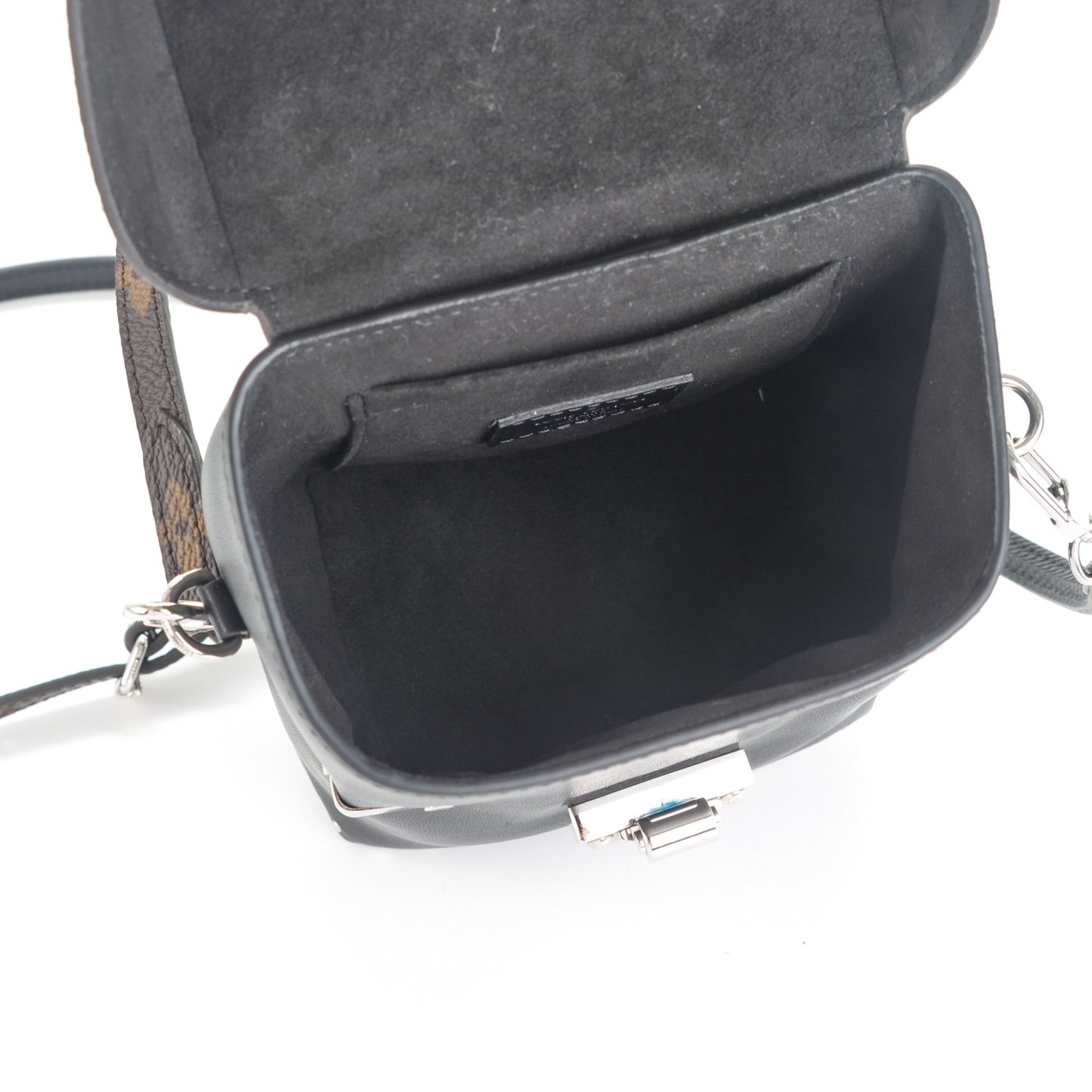 Calfskin Monogram Camera Box Black