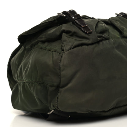 Prada Nylon Vela Medium Backpack Green 8 of 12