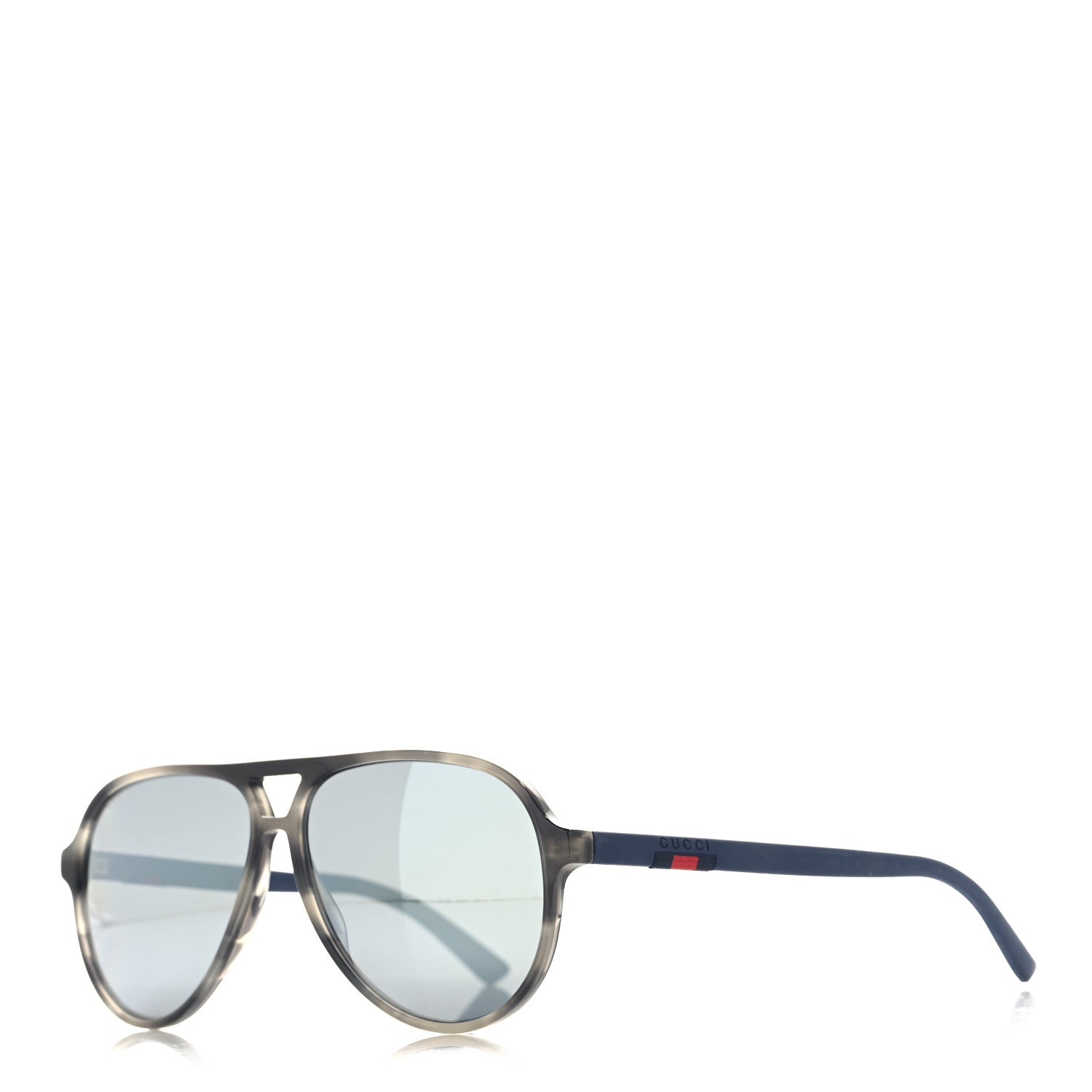 Gucci Acetate Web Aviator Sunglasses GG0423S Blue 1 of 7