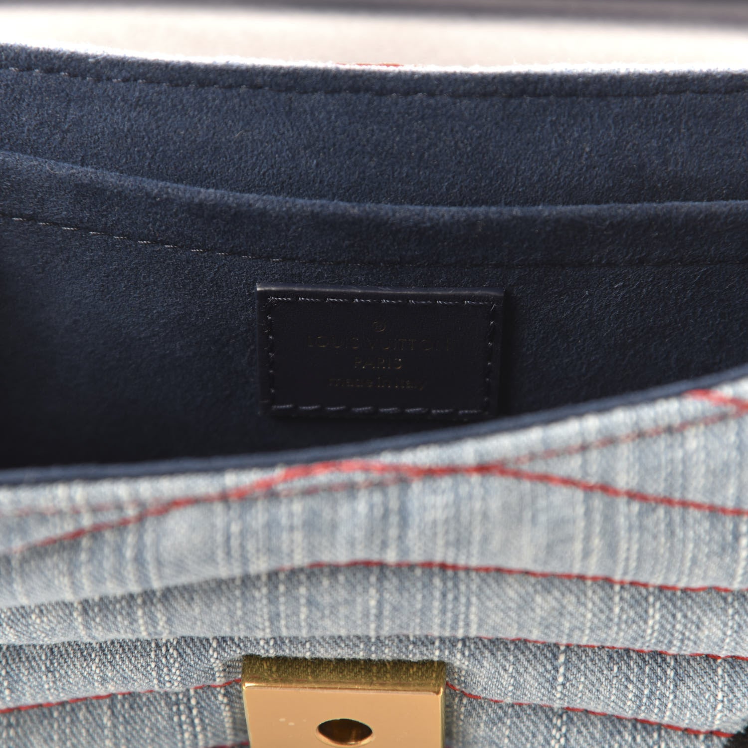 Louis Vuitton Denim New Wave Chain MM Blue 9 of 11