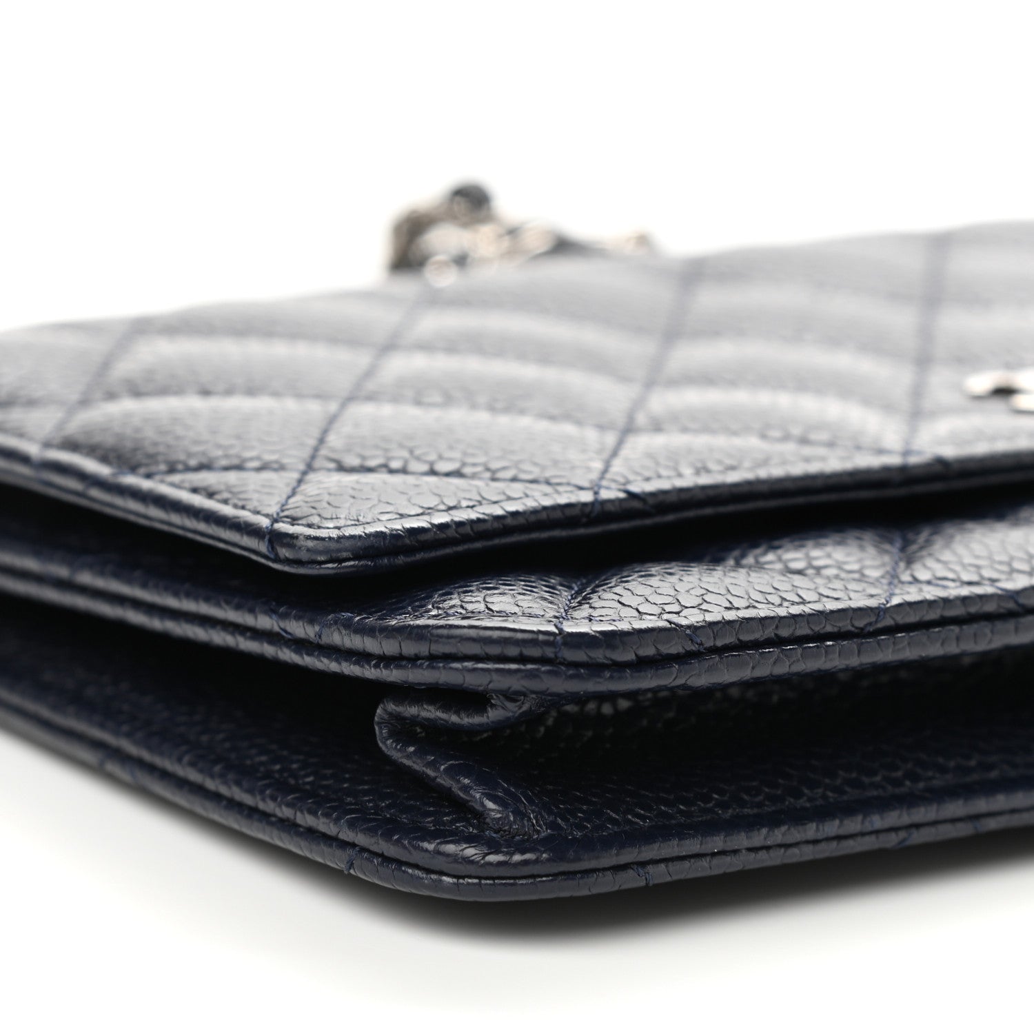Chanel Caviar Quilted Wallet On Chain WOC Navy 12 of 14