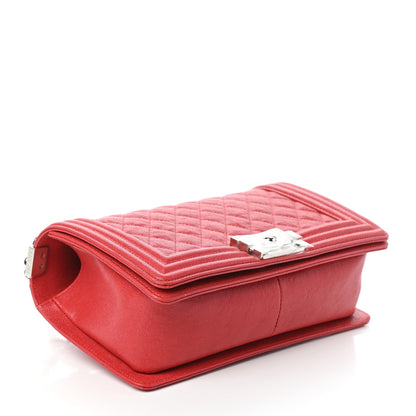 Chanel Caviar Quilted Medium Boy Flap Red 4 of 10