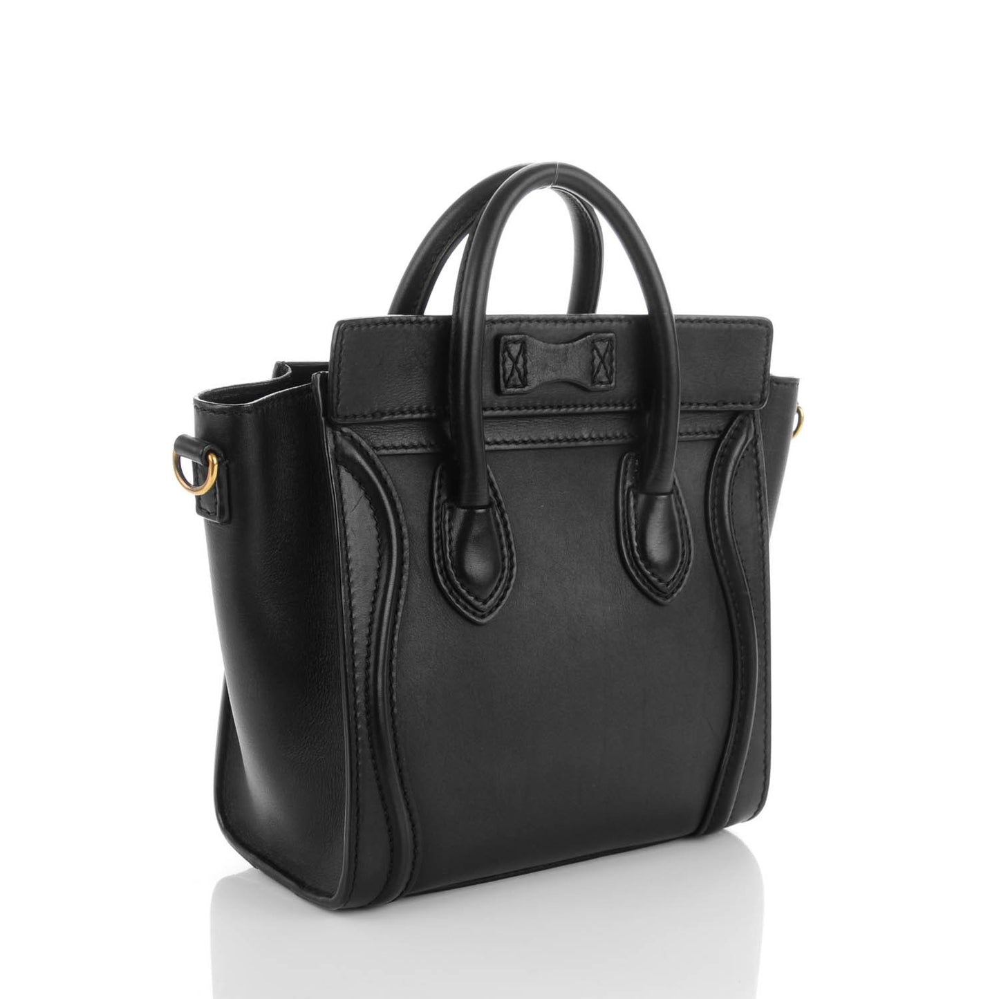 Smooth Calfskin Nano Luggage Black