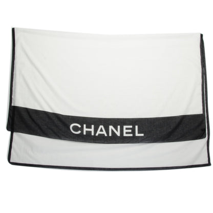 Chanel Cotton CC Scarf Black White 3 of 5
