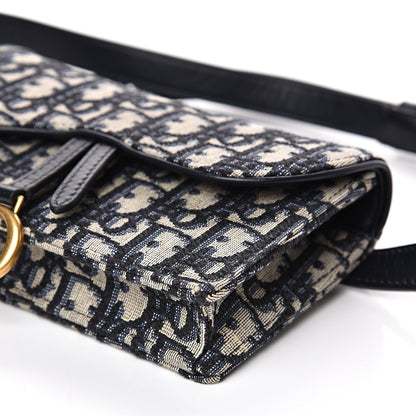 Christian Dior Oblique Saddle Belt Bag Blue 8 of 9