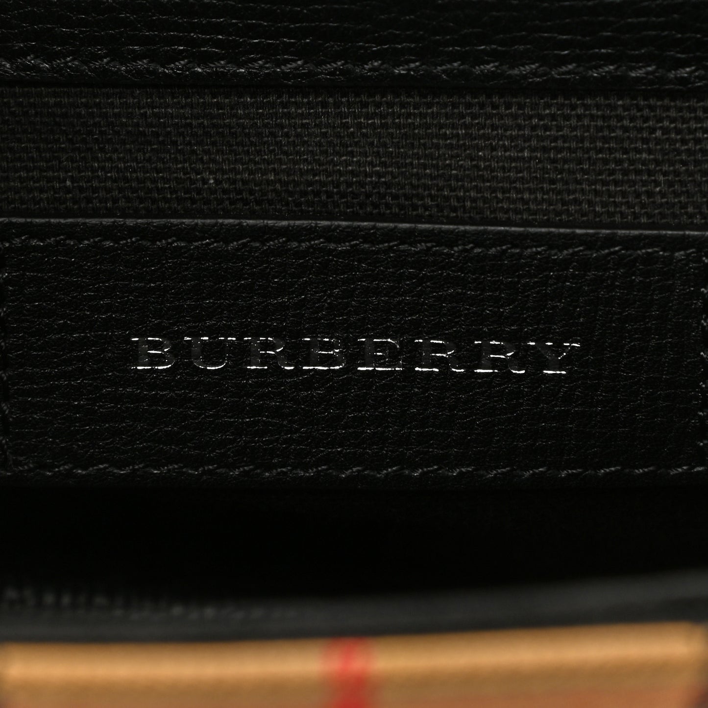 Derby Calfskin Vintage Check Small Macken Crossbody Bag Black