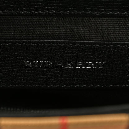 Burberry Derby Calfskin Vintage Check Small Macken Crossbody Bag Black 6 of 10