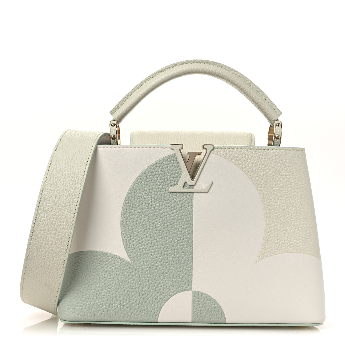 Taurillon Monogram Flower Capucines BB Jade