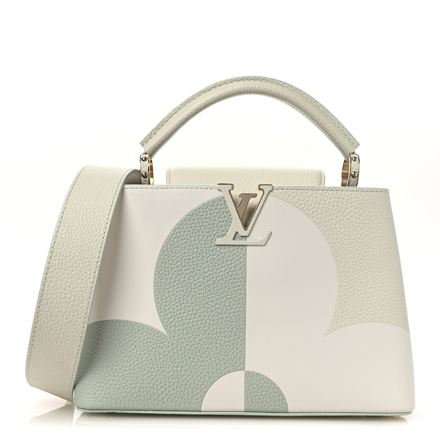 Louis Vuitton Taurillon Monogram Flower Capucines BB Jade 1 of 12