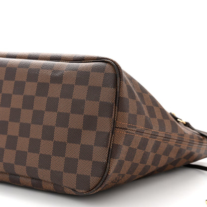 Louis Vuitton Damier Ebene Neo Neverfull MM Rose Ballerine 9 of 10