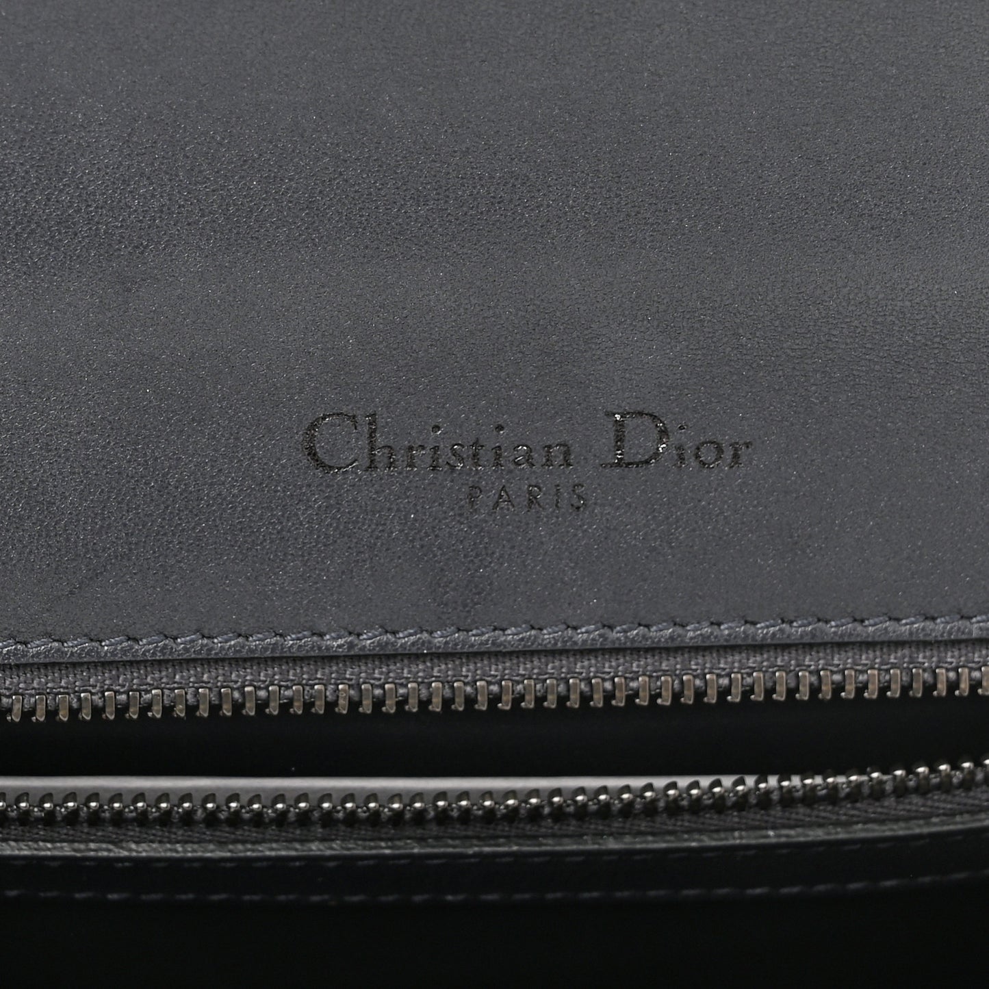 Metallic Patent Micro-Cannage Small Diorama Flap Bag Onyx Black