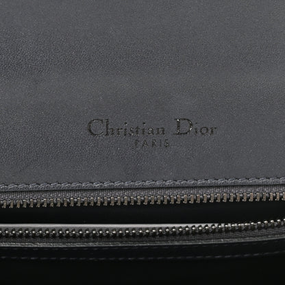 Christian Dior Metallic Patent Micro-Cannage Small Diorama Flap Bag Onyx Black 6 of 10
