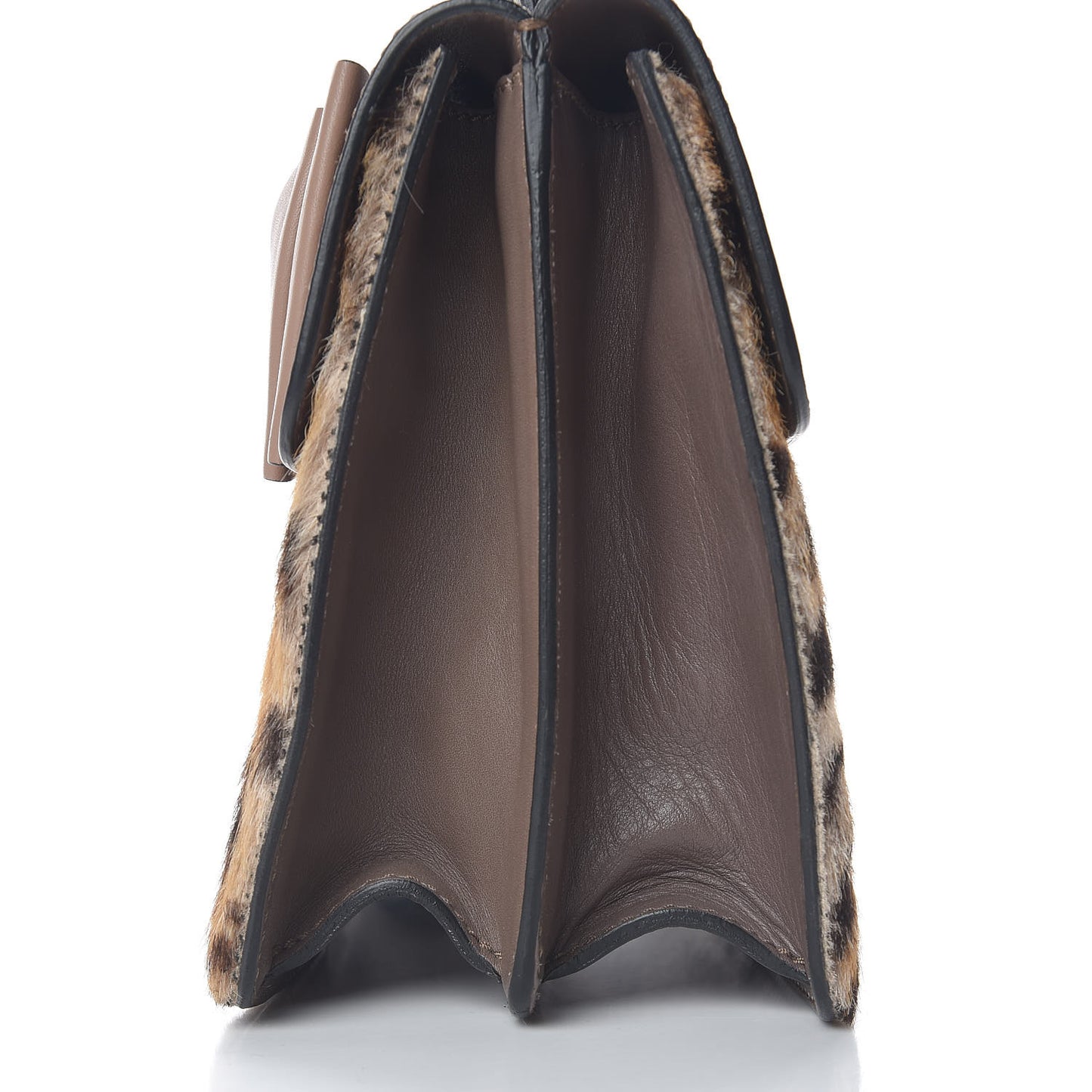 Calf Hair Leopard Print Aphrodite Bow Satchel