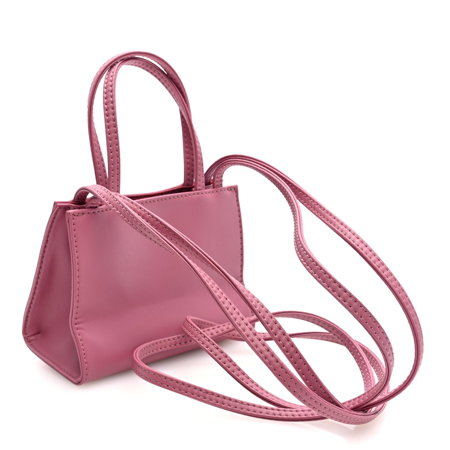 Telfar Vegan Leather Small Shopping Bag Corned Beef 3 of 9