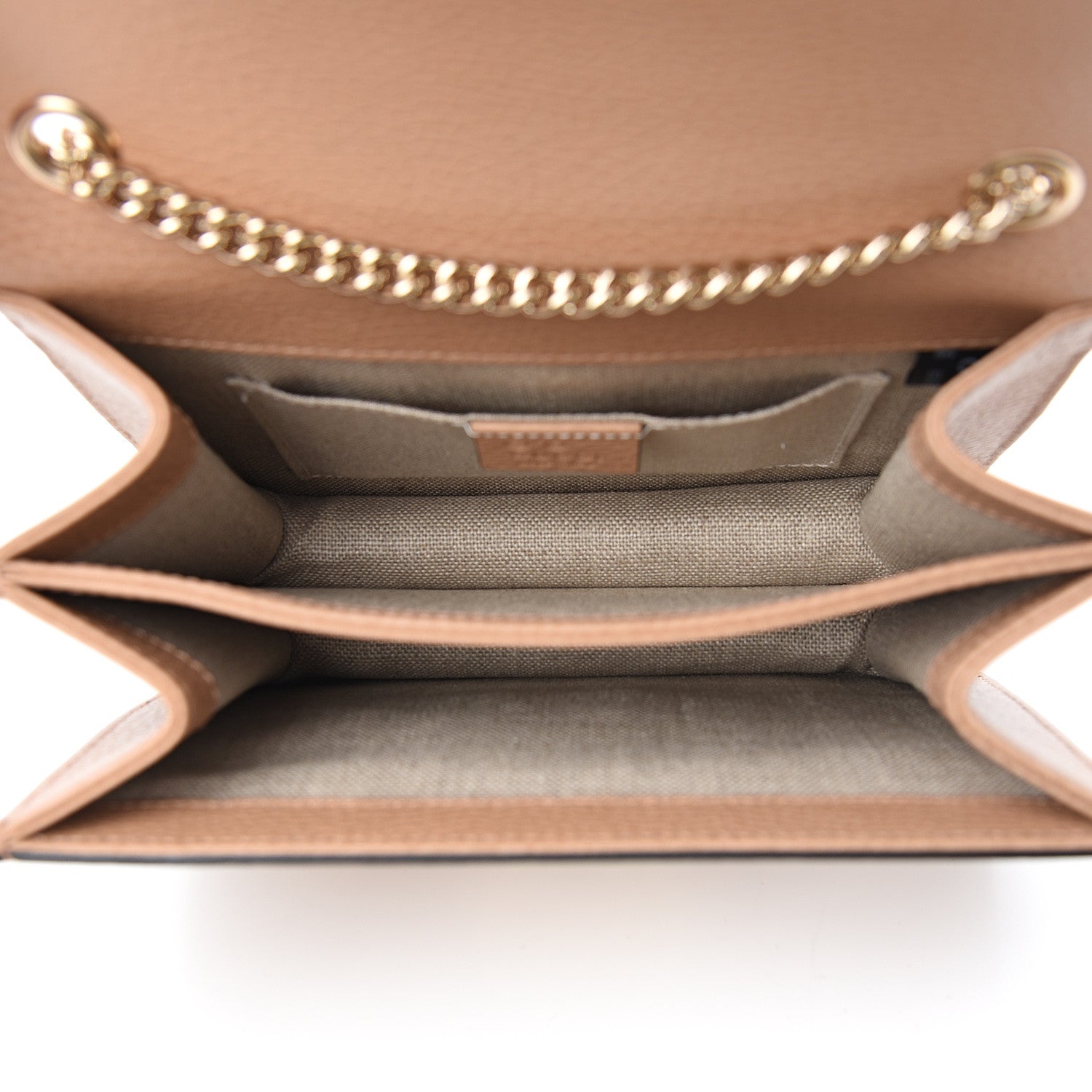 Gucci Dollar Calfskin Small Interlocking G Shoulder Bag Camelia 4 of 9